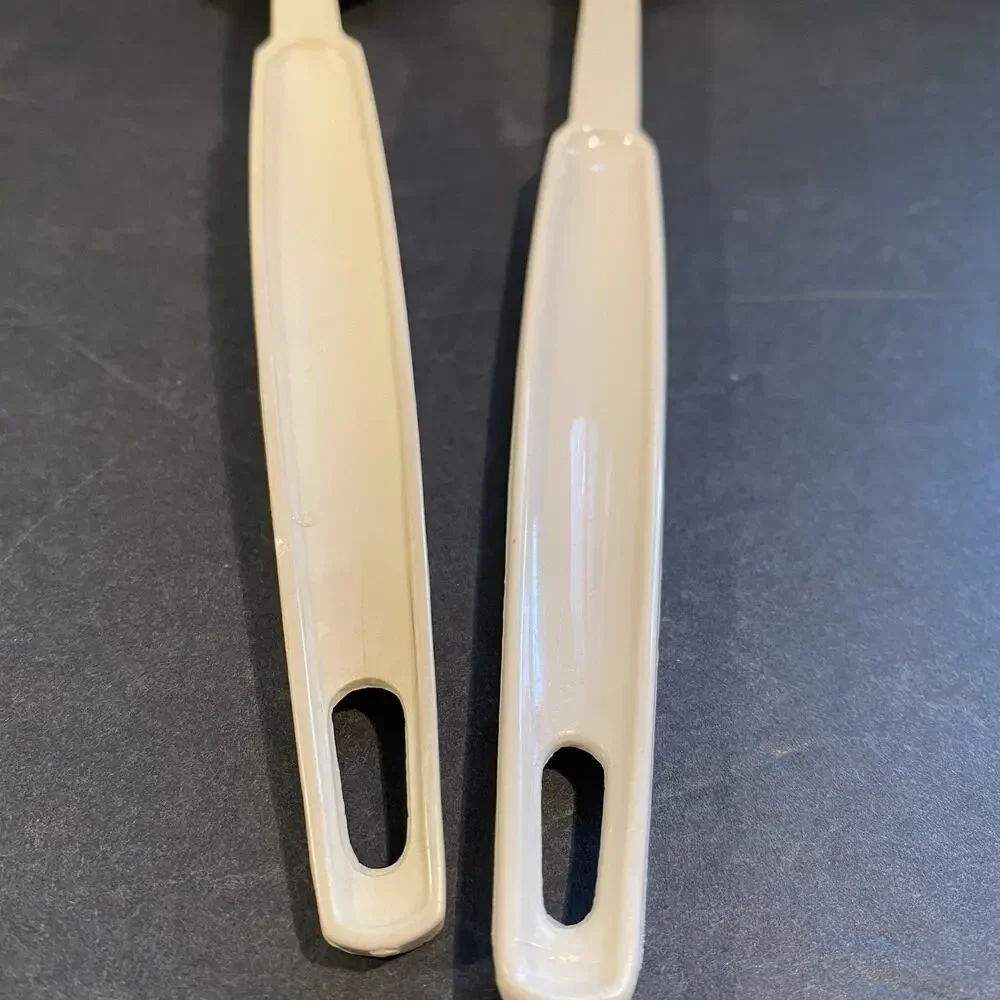 EKCO Almond Nylon Slotted Spoon & Ladle Vintage USA lot of 2
